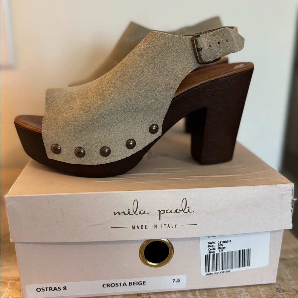 Mila Paoli Beige Women's Shoes